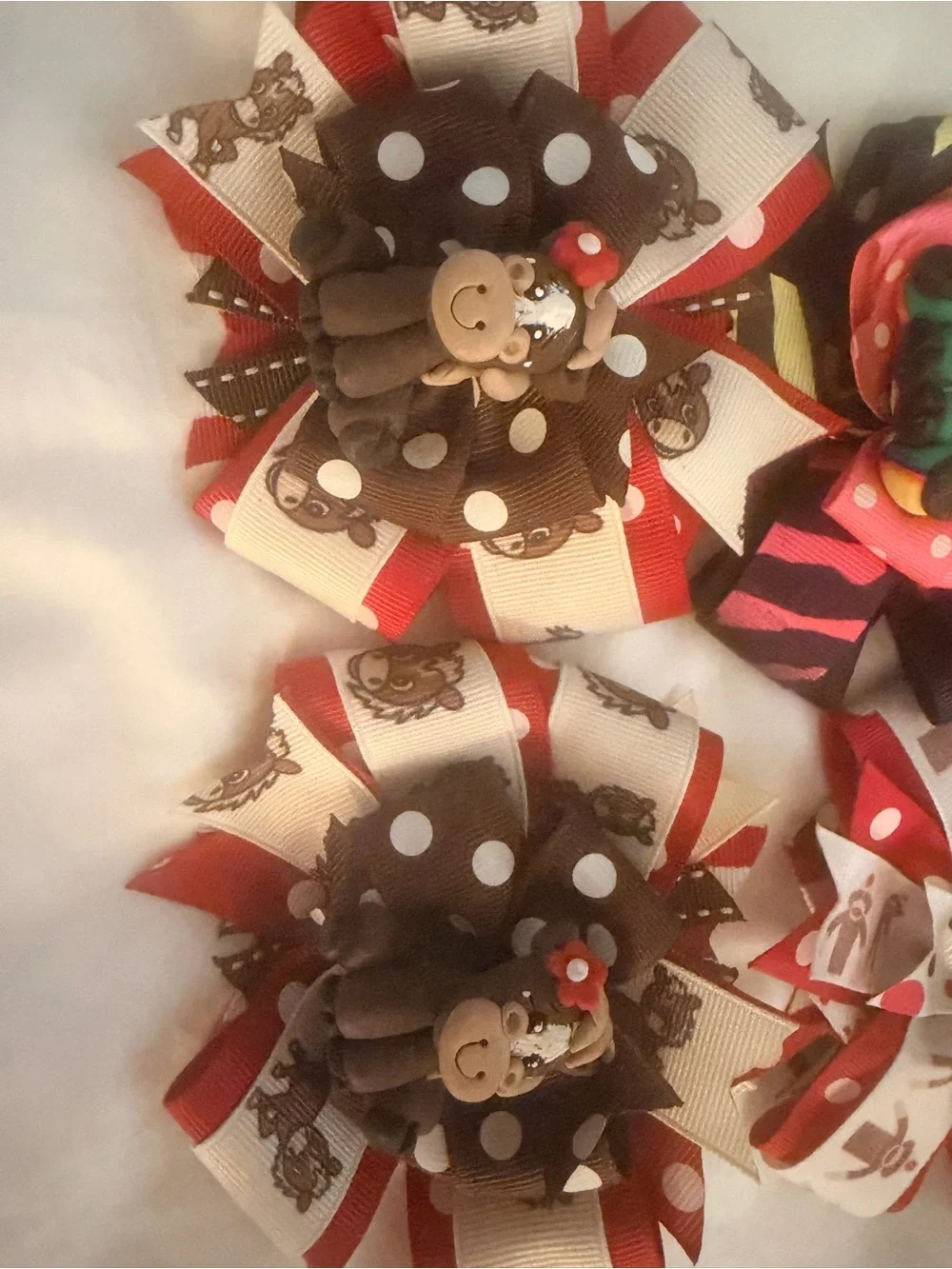 Animal Character Hair Bows